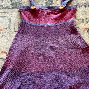 Authentic Free People multi colored non itchy wool jumper dress.